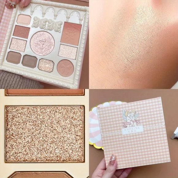 Romantic Embossed Angel Eyeshadow Palette: 10 Colors of Vintage Shimmer … - Picture 7 of 7
